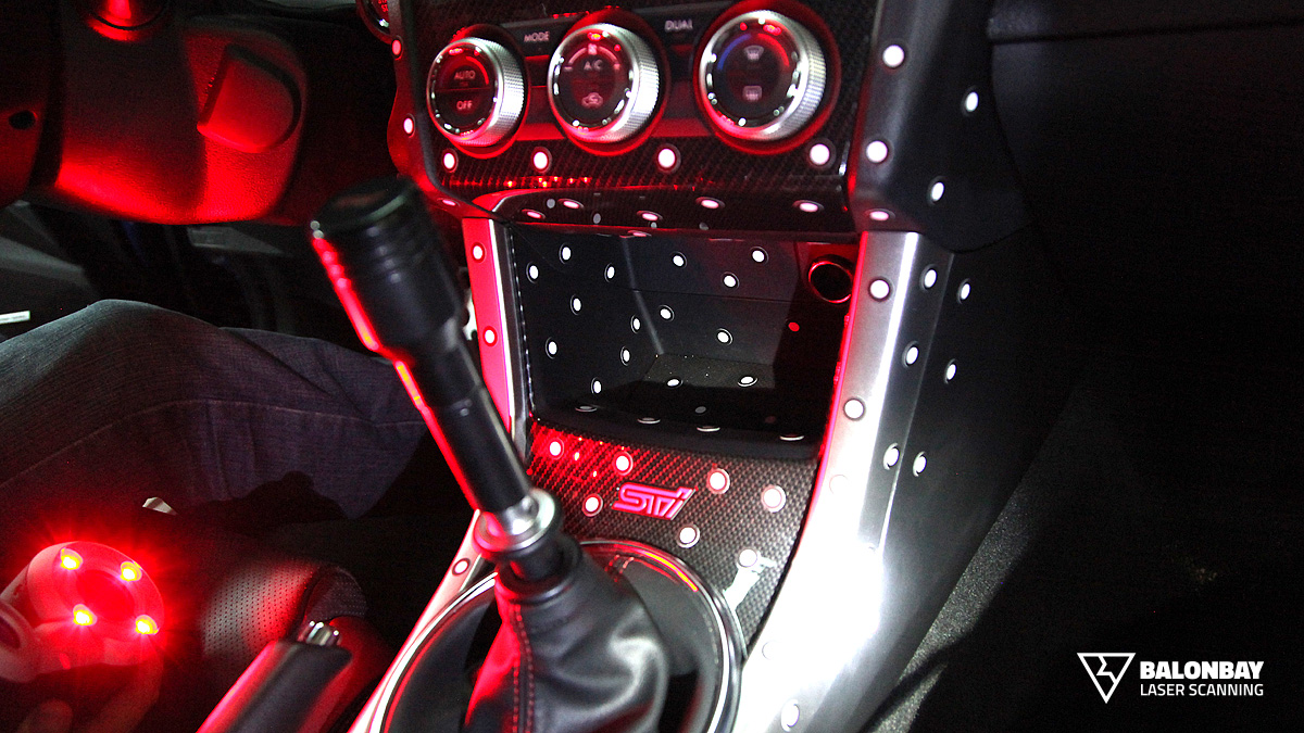 Balonbay Laser Scanning 2015 Subaru WRX Interior Dashboard