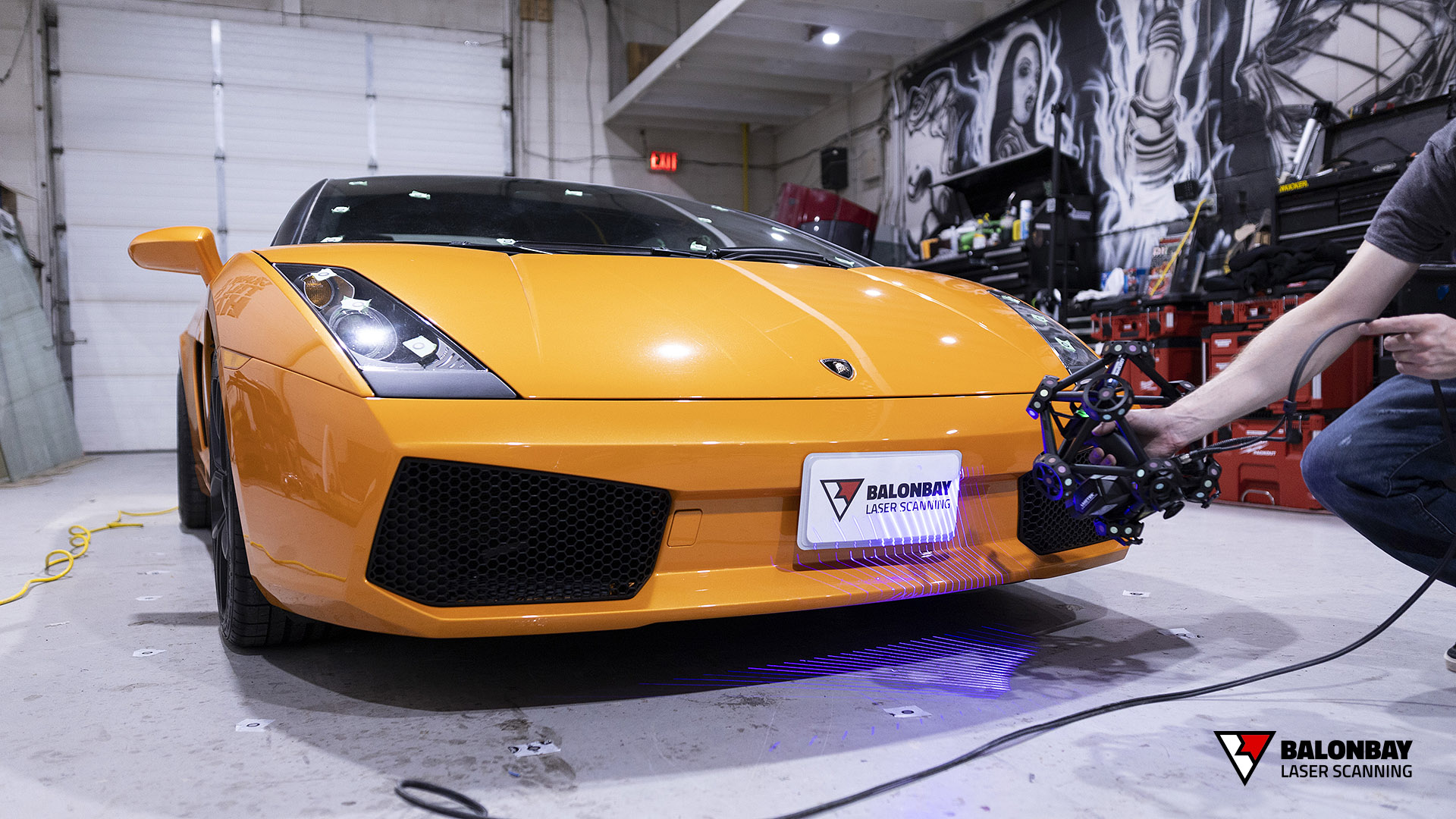 Laser Scanning Lamborghini Gallardo