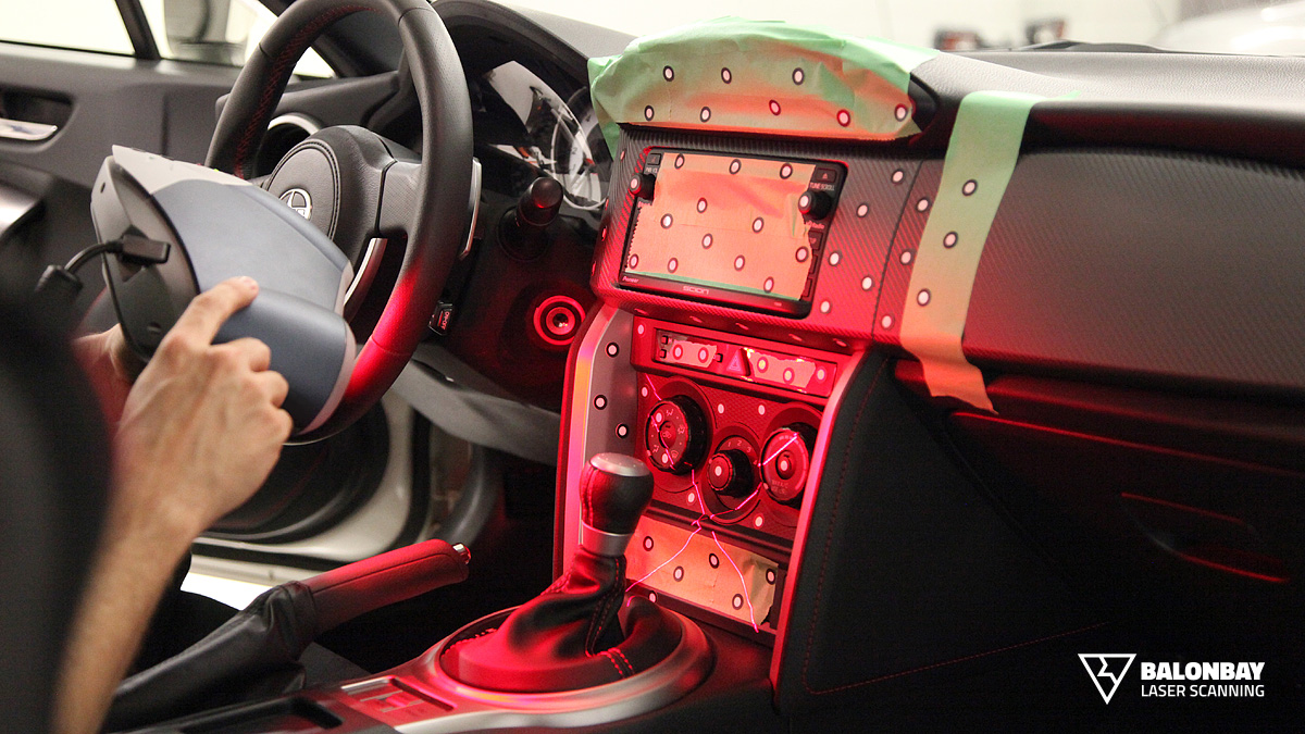 Balonbay Laser Scanning Scion FR-S Subaru BRZ Dashboard Interior