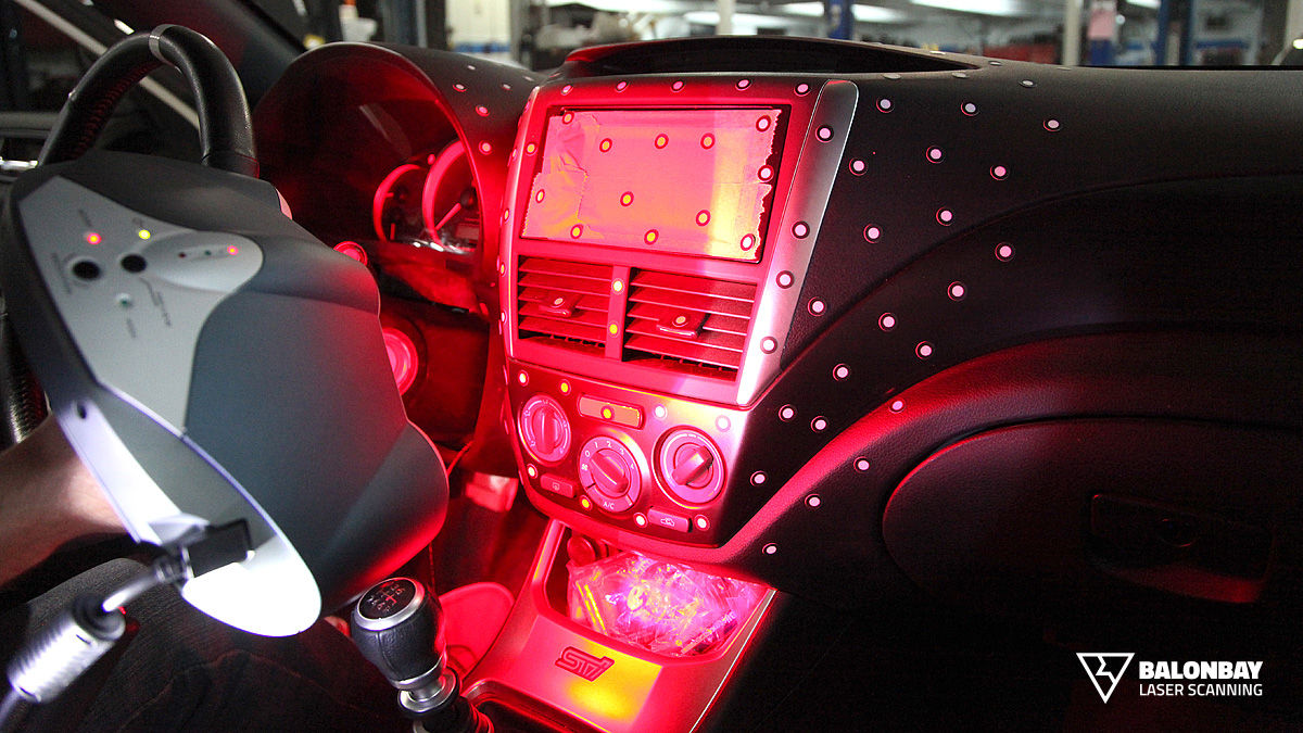Balonbay Laser Scanning 2008 Subaru Impreza Dashboard