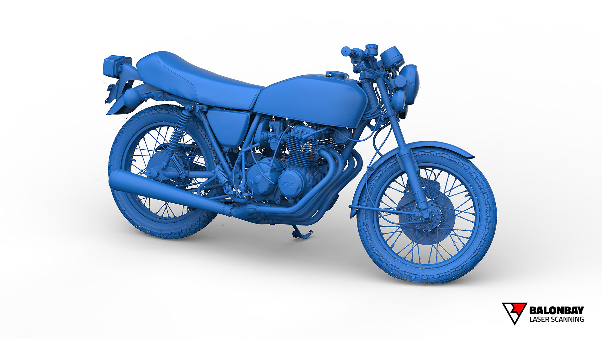 Balonbay 3D Laser Scanning 1975 Honda CB400F Super Sport Motorcycle