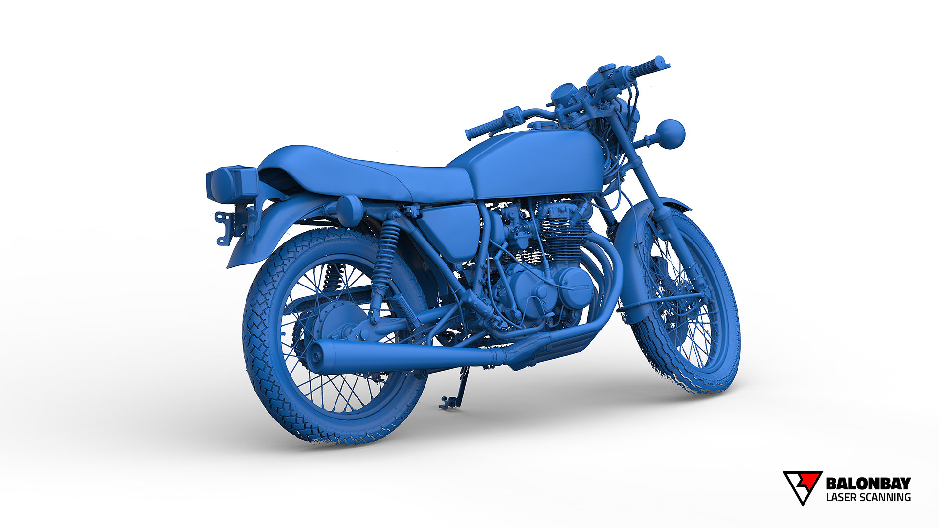 Balonbay 3D Laser Scanning 1975 Honda CB400F Super Sport Motorcycle