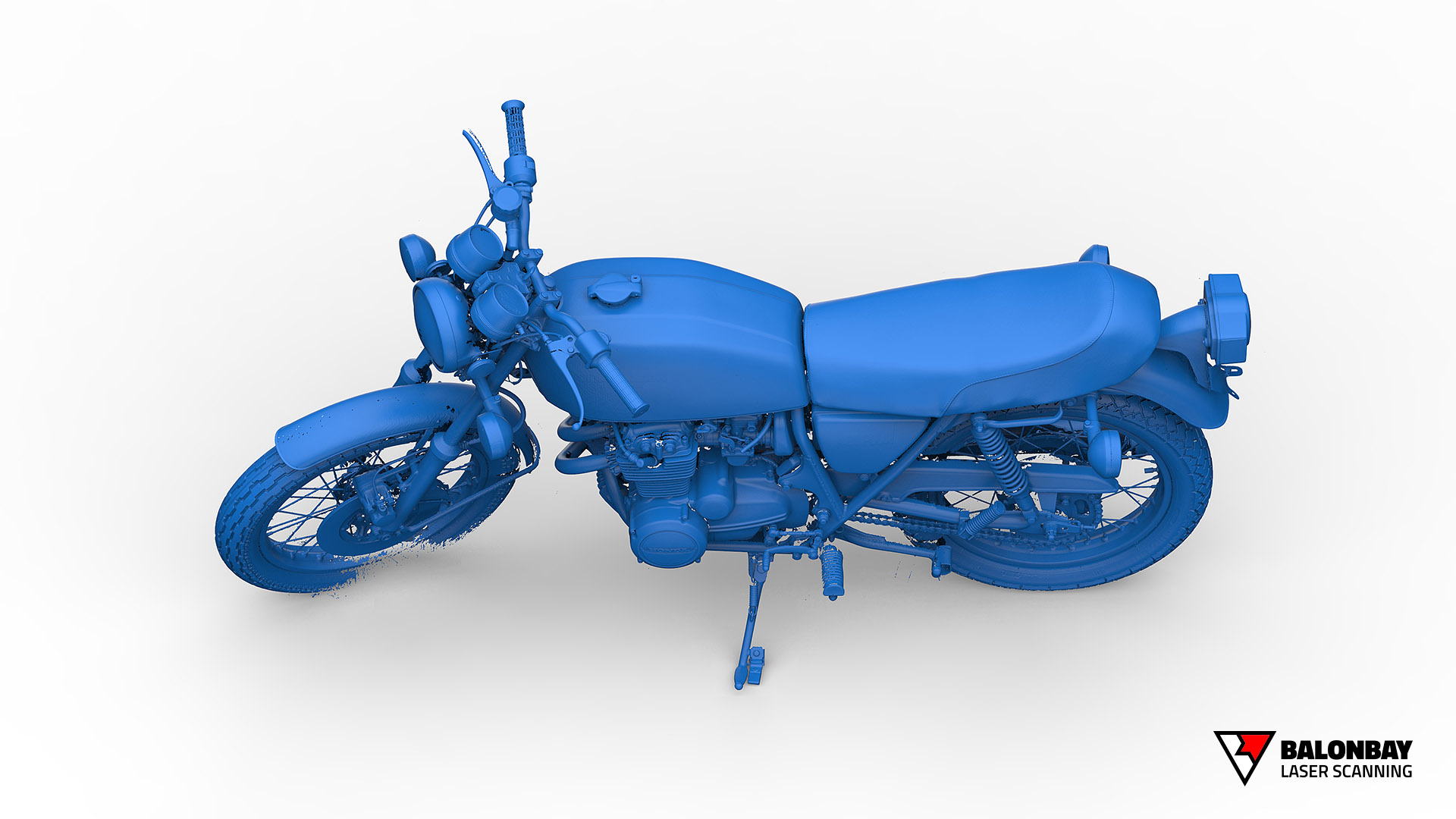 Balonbay 3D Laser Scanning 1975 Honda CB400F Super Sport Motorcycle