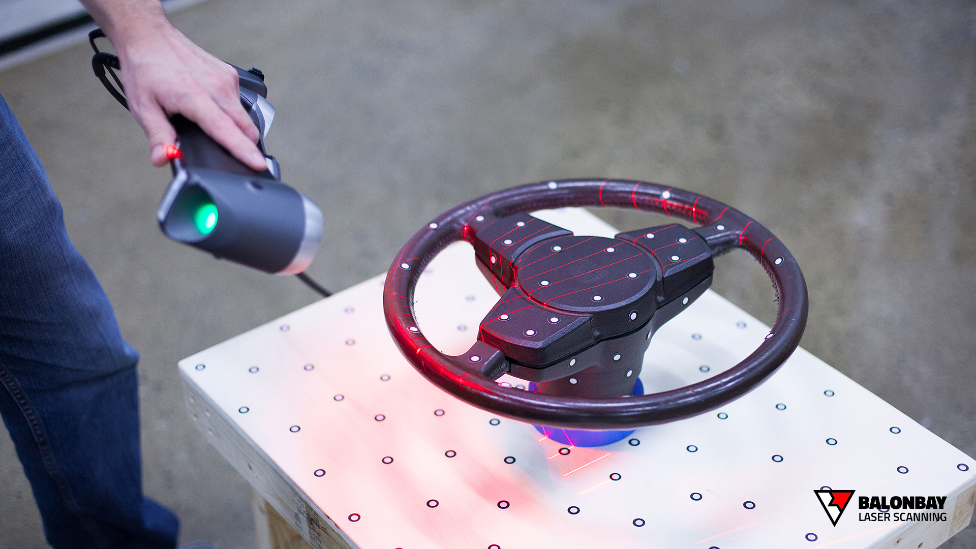 Balonbay 3D Laser Scanning Vintage Porsche Steering Wheel