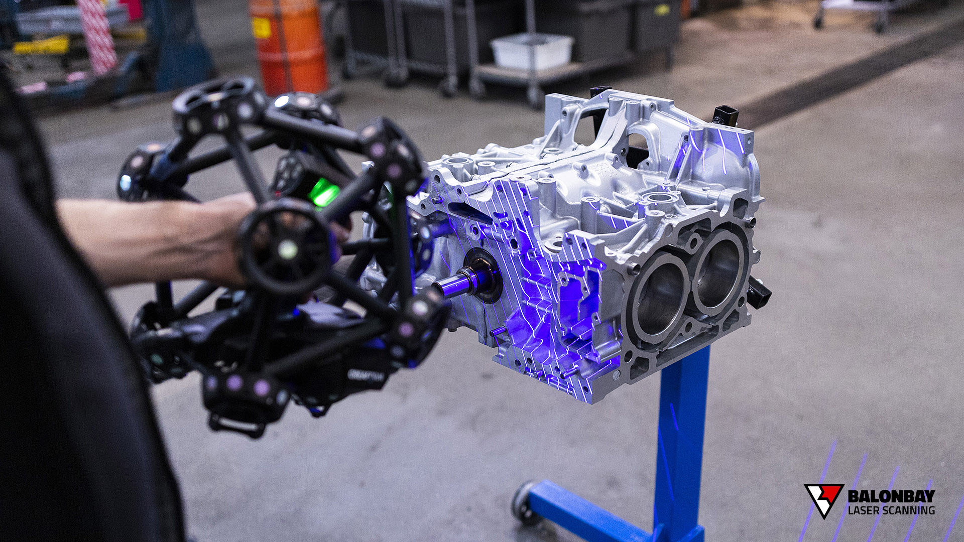 Balonbay 3D Laser Scanning Subaru FA20 Engine Block
