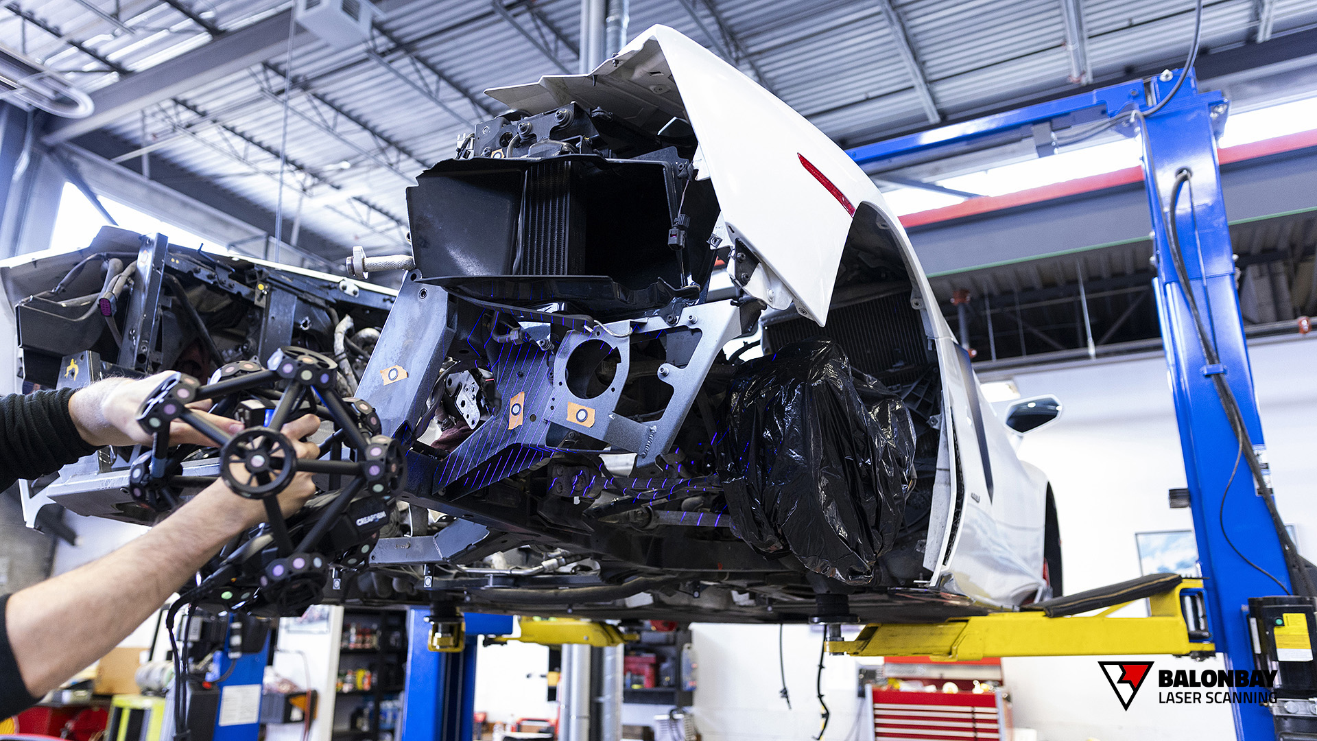 3D Laser Scanning Lamborghini Aventador LP700-4 V12 Engine Transmission