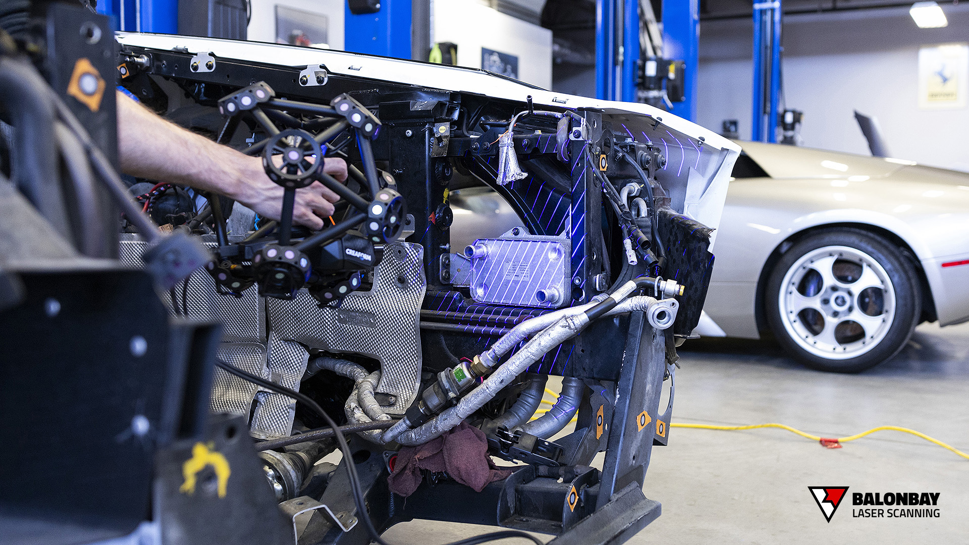 3D Laser Scanning Lamborghini Aventador LP700-4 V12 Engine Transmission
