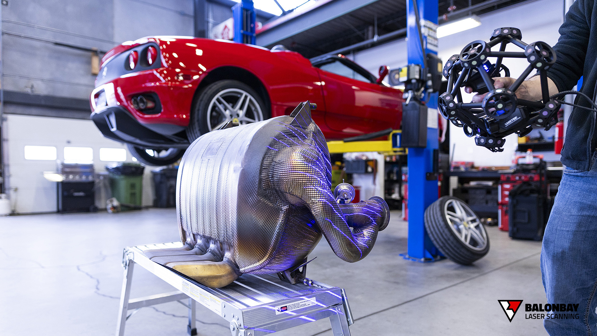 3D Laser Scanning Lamborghini Aventador LP700-4 V12 Engine Transmission